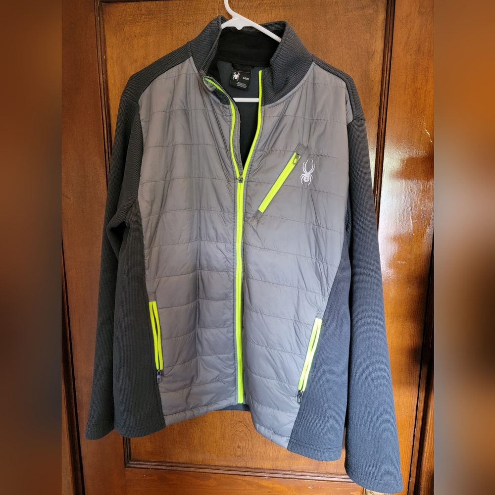 Spyder Size L Zip Up Jacket